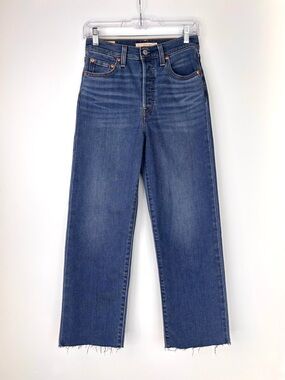 Levi's Ribcage Straight Ankle Button Fly Jeans Size 25
